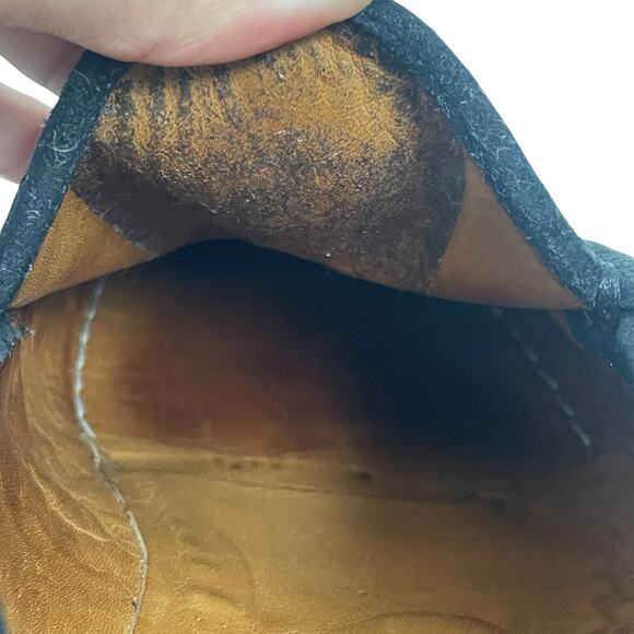 Gucci Horsebit Suede Lug Sole Slip On Loafer Black Men Size 10/ US 11 - Picture 16 of 16